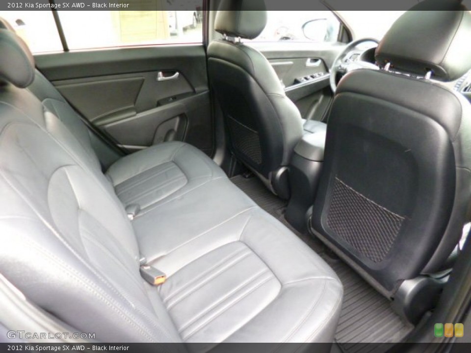 Black Interior Rear Seat for the 2012 Kia Sportage SX AWD #78968685