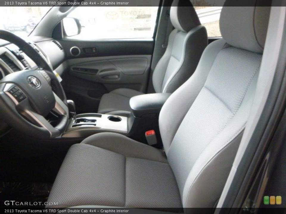 Graphite Interior Front Seat for the 2013 Toyota Tacoma V6 TRD Sport Double Cab 4x4 #78970684