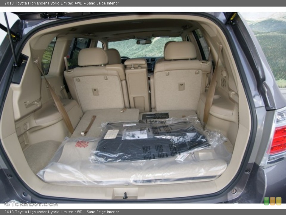Sand Beige Interior Trunk for the 2013 Toyota Highlander Hybrid Limited 4WD #78972559