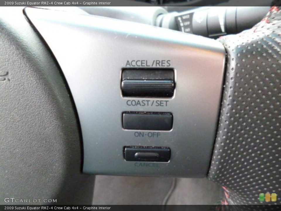Graphite Interior Controls for the 2009 Suzuki Equator RMZ-4 Crew Cab 4x4 #78972575