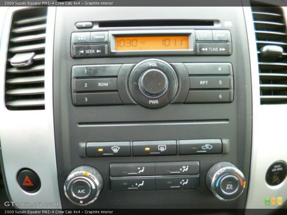 Graphite Interior Controls for the 2009 Suzuki Equator RMZ-4 Crew Cab 4x4 #78972613