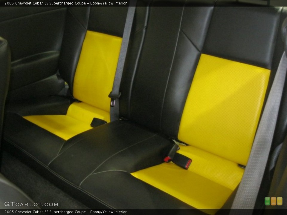 Ebony/Yellow Interior Rear Seat for the 2005 Chevrolet Cobalt SS Supercharged Coupe #78973258