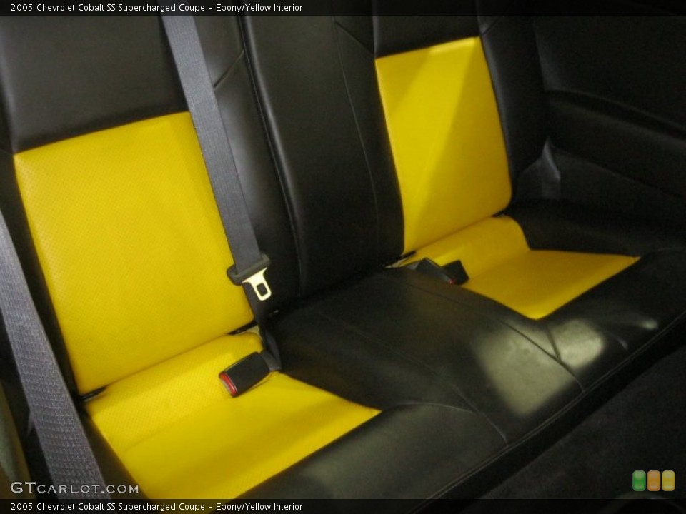 Ebony/Yellow Interior Rear Seat for the 2005 Chevrolet Cobalt SS Supercharged Coupe #78973285