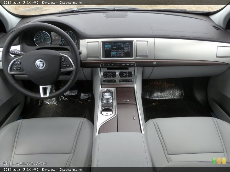 Dove/Warm Charcoal Interior Dashboard for the 2013 Jaguar XF 3.0 AWD #78973799