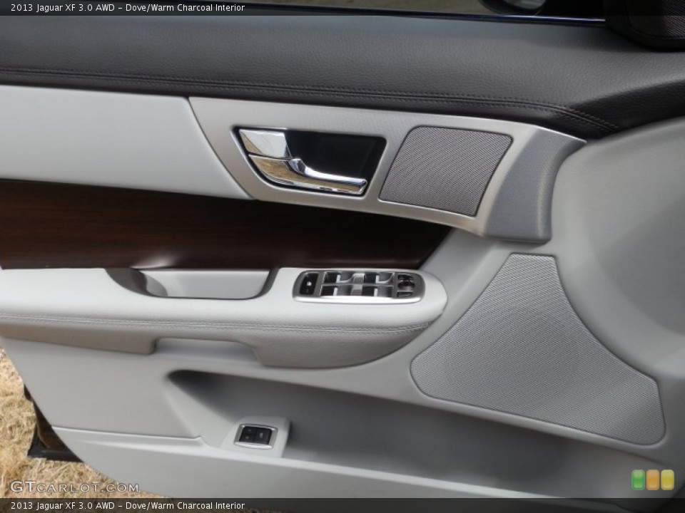 Dove/Warm Charcoal Interior Door Panel for the 2013 Jaguar XF 3.0 AWD #78973832