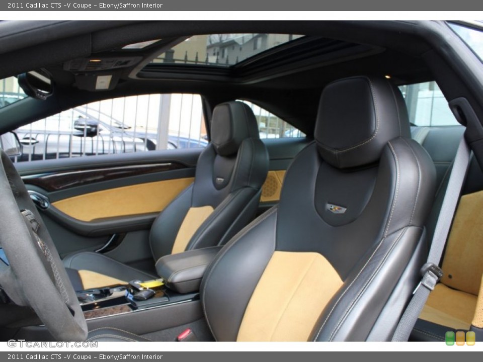 Ebony/Saffron Interior Photo for the 2011 Cadillac CTS -V Coupe #78973893