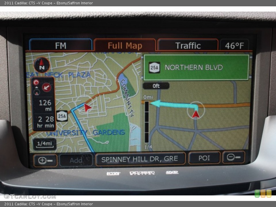 Ebony/Saffron Interior Navigation for the 2011 Cadillac CTS -V Coupe #78973960