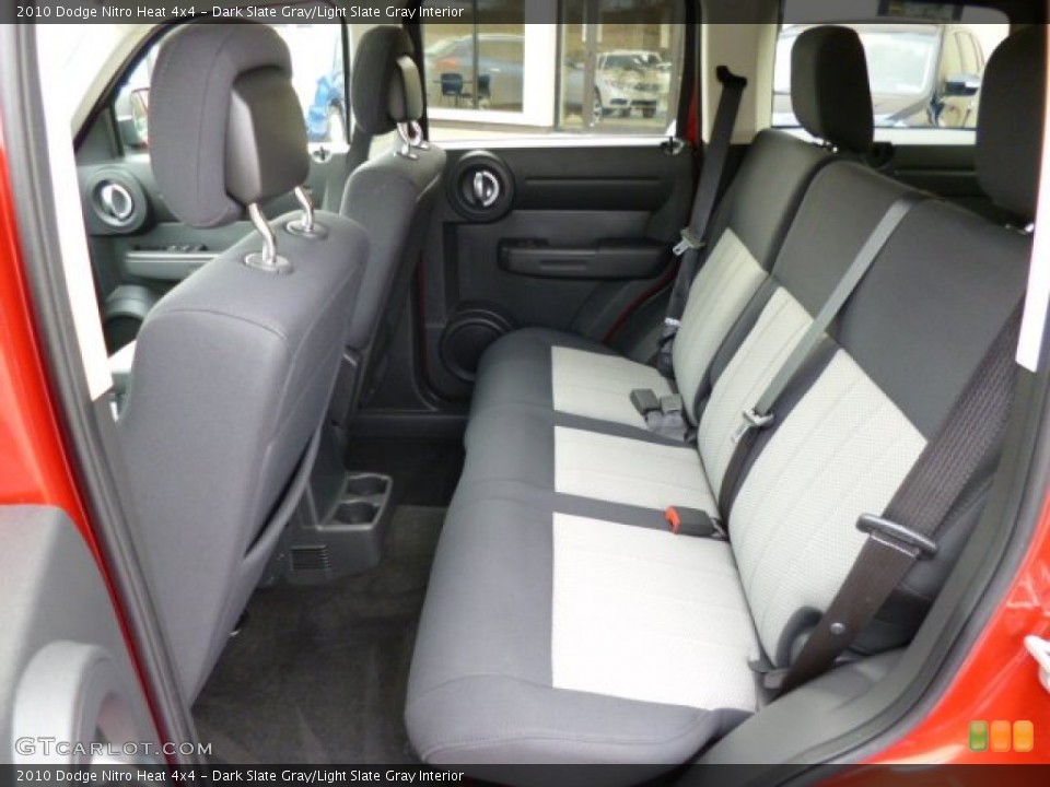 Dark Slate Gray/Light Slate Gray Interior Rear Seat for the 2010 Dodge Nitro Heat 4x4 #78974105