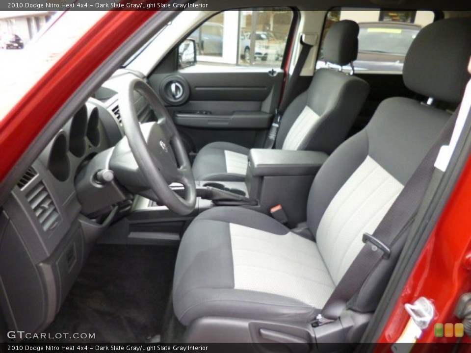 Dark Slate Gray/Light Slate Gray Interior Front Seat for the 2010 Dodge Nitro Heat 4x4 #78974141