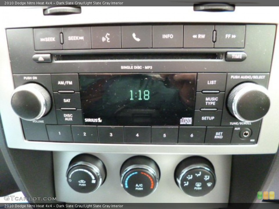 Dark Slate Gray/Light Slate Gray Interior Audio System for the 2010 Dodge Nitro Heat 4x4 #78974191