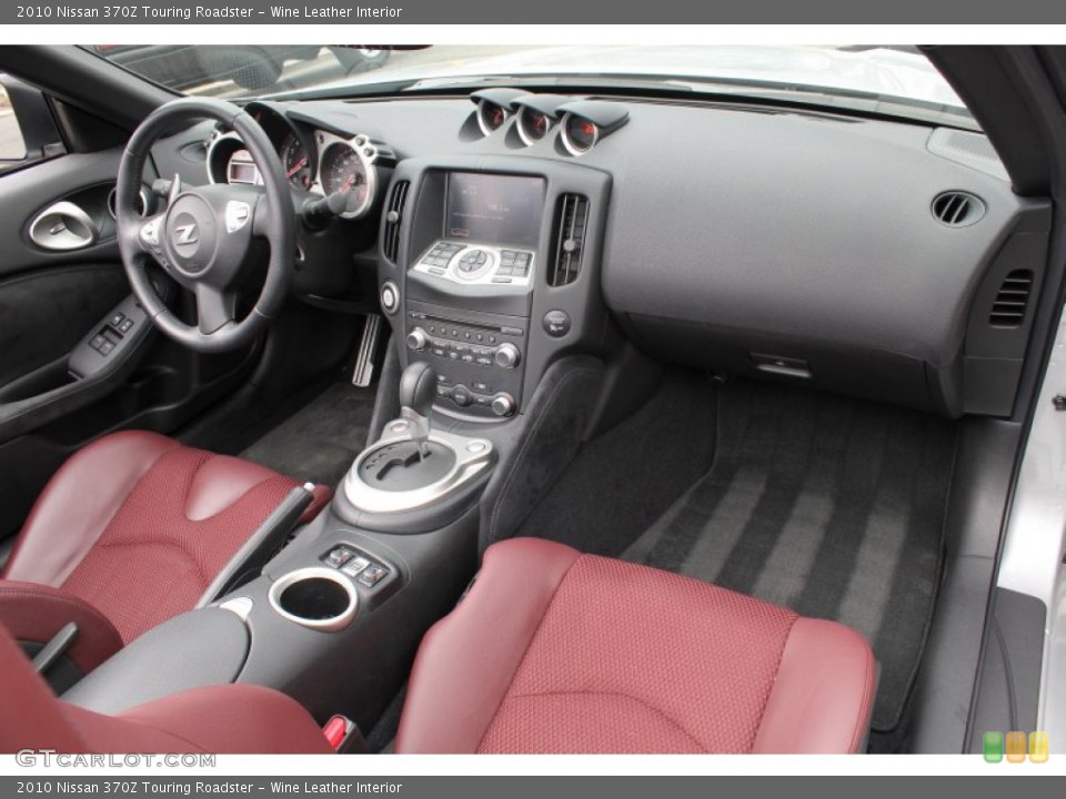 Wine Leather Interior Dashboard for the 2010 Nissan 370Z Touring Roadster #78974268
