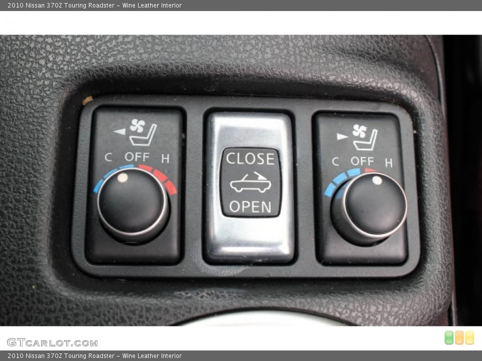 Wine Leather Interior Controls for the 2010 Nissan 370Z Touring Roadster #78974338