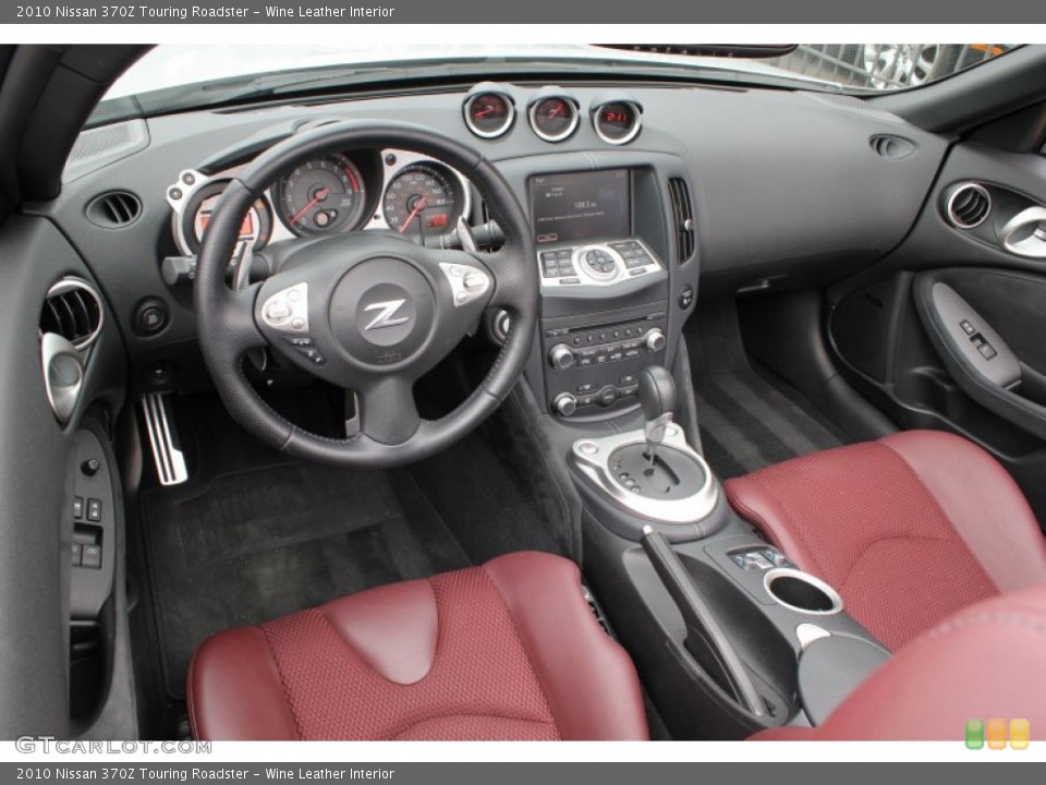 Wine Leather Interior Photo for the 2010 Nissan 370Z Touring Roadster #78974413
