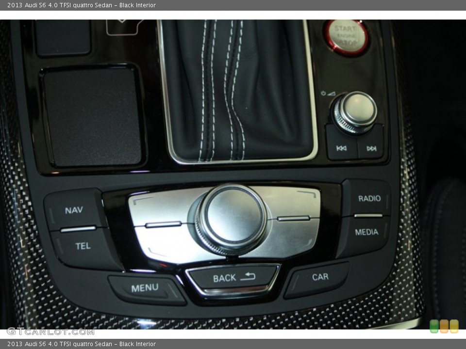 Black Interior Controls for the 2013 Audi S6 4.0 TFSI quattro Sedan #78974908