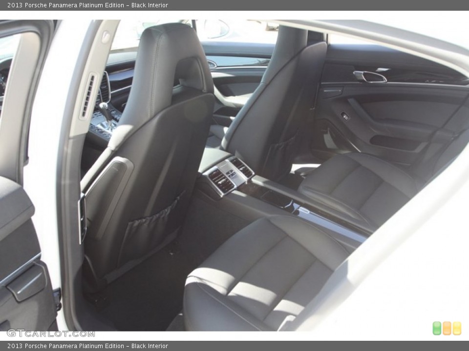 Black Interior Rear Seat for the 2013 Porsche Panamera Platinum Edition #78976501