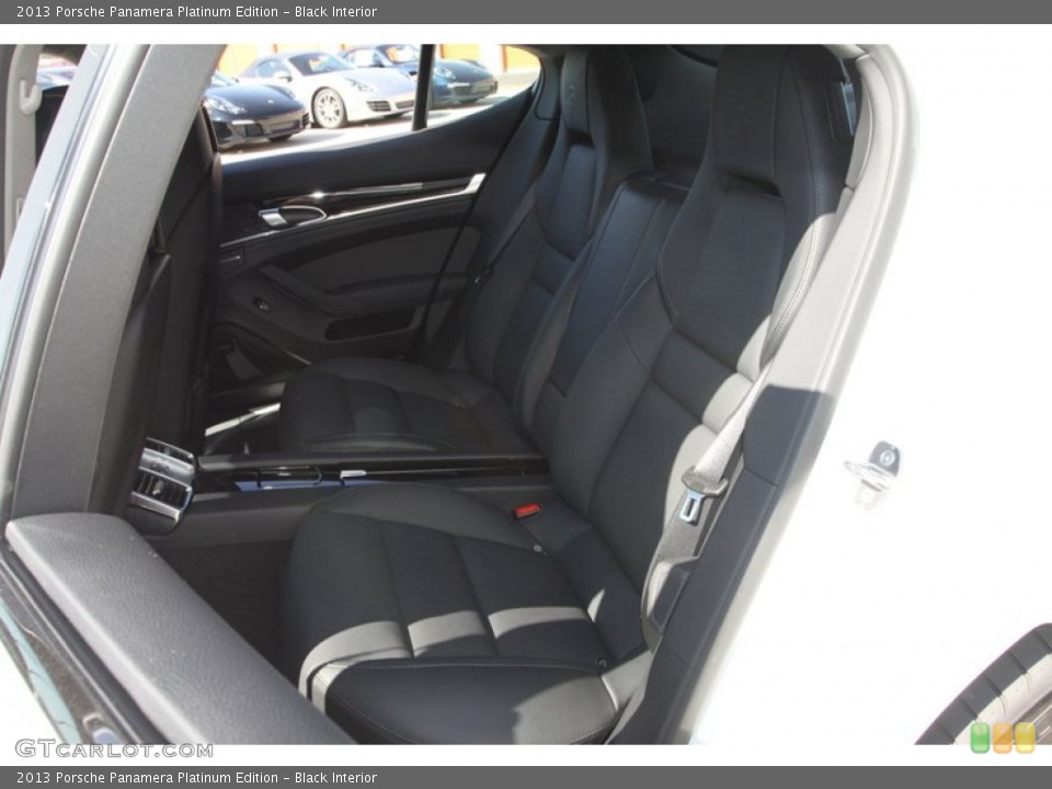 Black Interior Rear Seat for the 2013 Porsche Panamera Platinum Edition #78976516