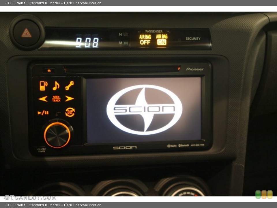 Dark Charcoal Interior Controls for the 2012 Scion tC  #78977107