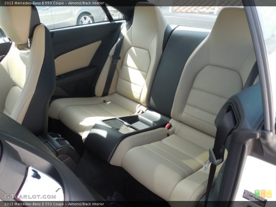 Almond/Black Interior Rear Seat for the 2013 Mercedes-Benz E 550 Coupe #78977925