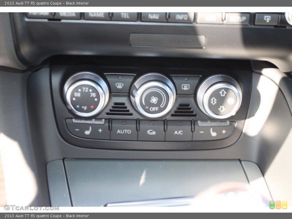 Black Interior Controls for the 2013 Audi TT RS quattro Coupe #78977983