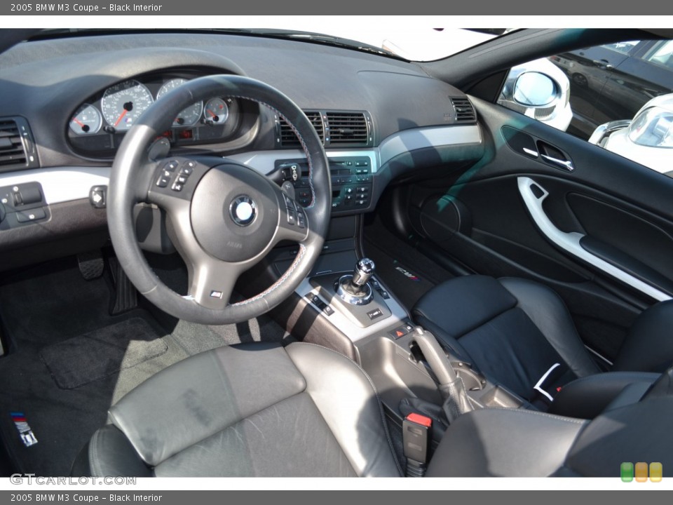 Black 2005 BMW M3 Interiors