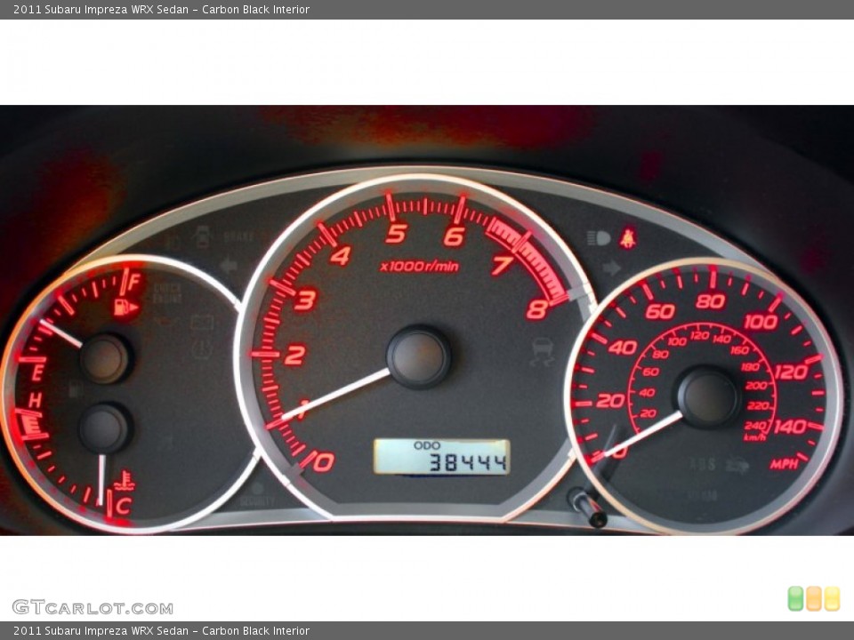 Carbon Black Interior Gauges for the 2011 Subaru Impreza WRX Sedan #78982647