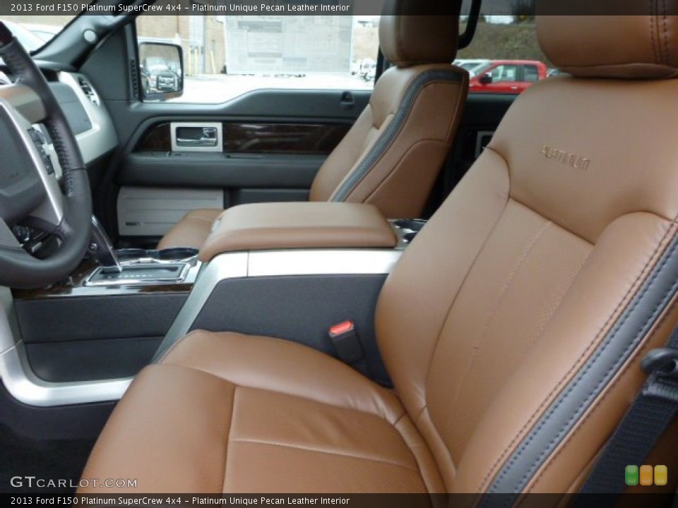 Platinum Unique Pecan Leather Interior Front Seat for the 2013 Ford F150 Platinum SuperCrew 4x4 #78983536