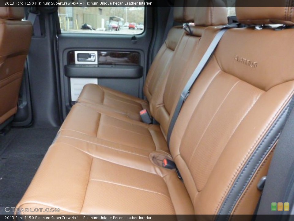 Platinum Unique Pecan Leather Interior Rear Seat for the 2013 Ford F150 Platinum SuperCrew 4x4 #78983550