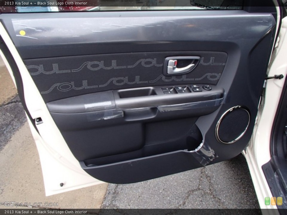 Black Soul Logo Cloth Interior Door Panel for the 2013 Kia Soul + #78989330