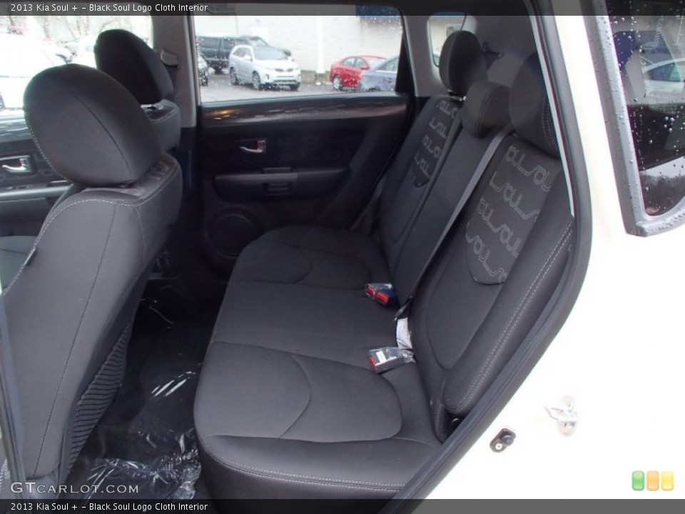 Black Soul Logo Cloth Interior Rear Seat for the 2013 Kia Soul + #78989342