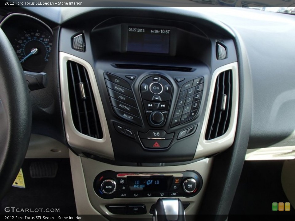 Stone Interior Controls for the 2012 Ford Focus SEL Sedan #78990643