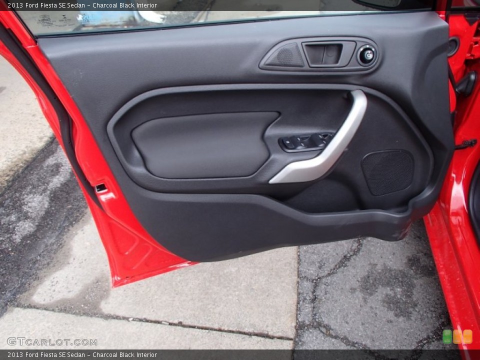 Charcoal Black Interior Door Panel for the 2013 Ford Fiesta SE Sedan #78991888