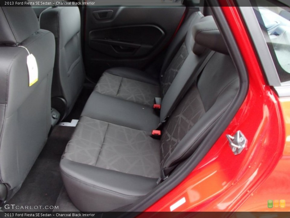 Charcoal Black Interior Rear Seat for the 2013 Ford Fiesta SE Sedan #78991895