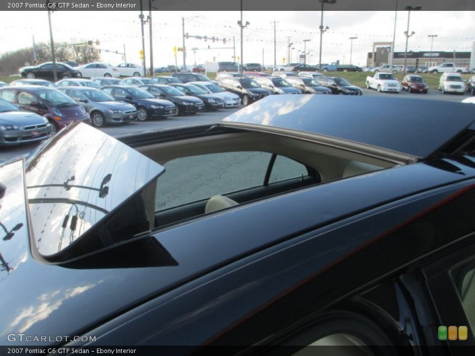 Ebony Interior Sunroof for the 2007 Pontiac G6 GTP Sedan #78991996