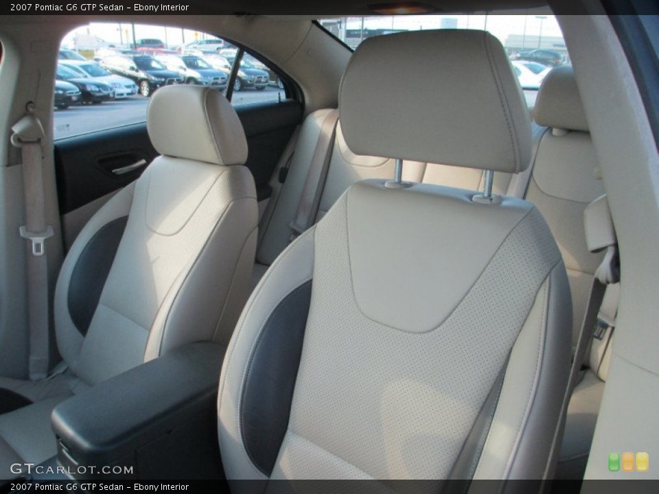 Ebony Interior Photo for the 2007 Pontiac G6 GTP Sedan #78992008