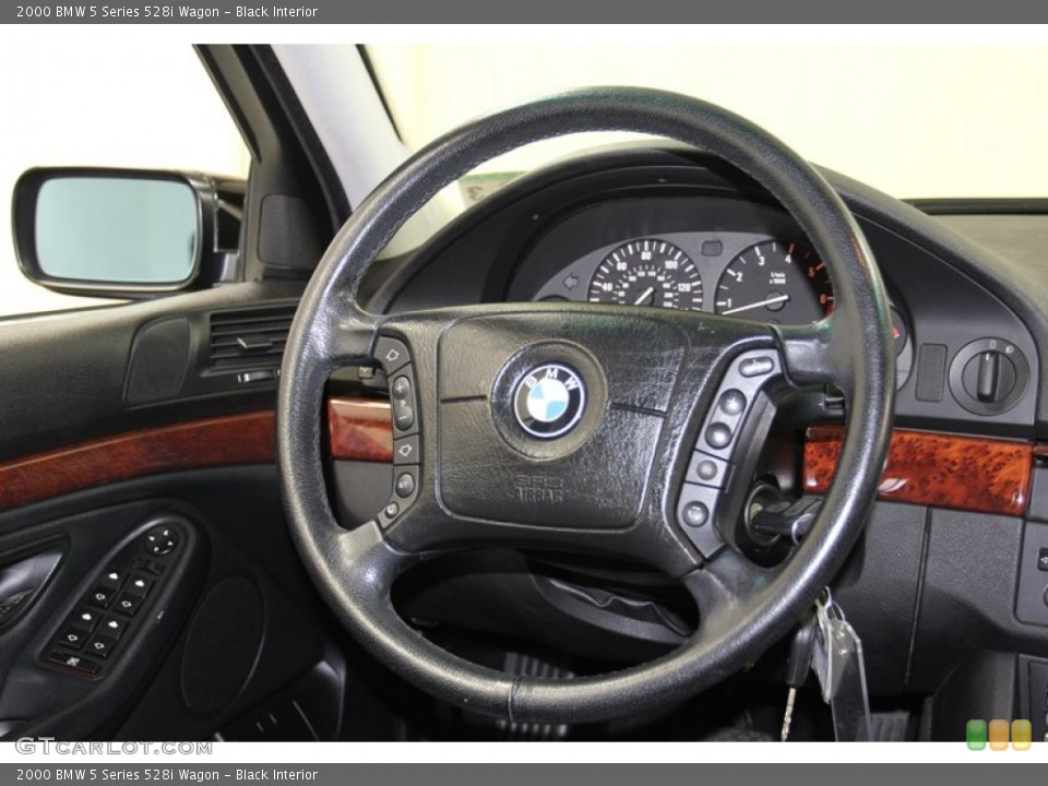 Black Interior Steering Wheel for the 2000 BMW 5 Series 528i Wagon #78992320