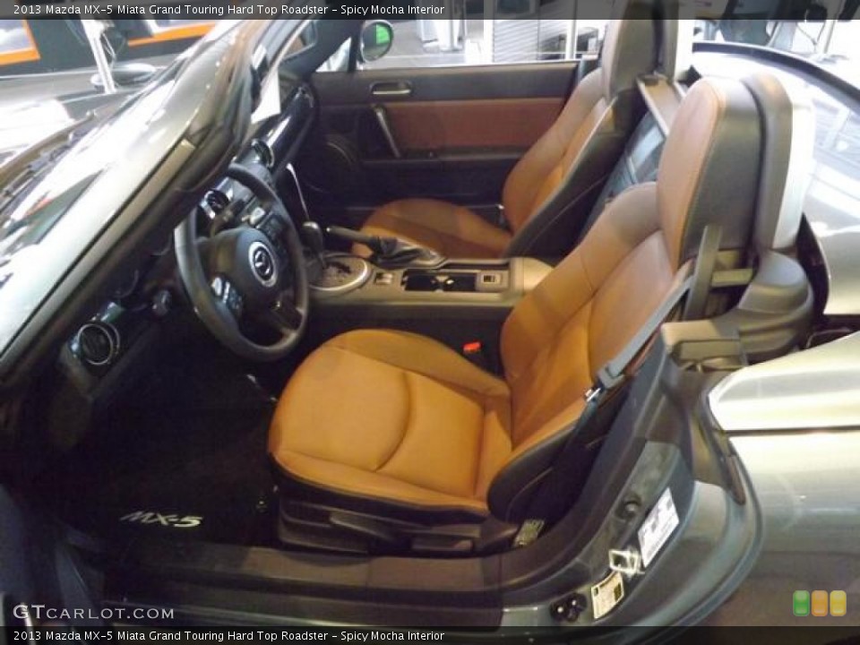 Spicy Mocha Interior Front Seat for the 2013 Mazda MX-5 Miata Grand Touring Hard Top Roadster #78994468