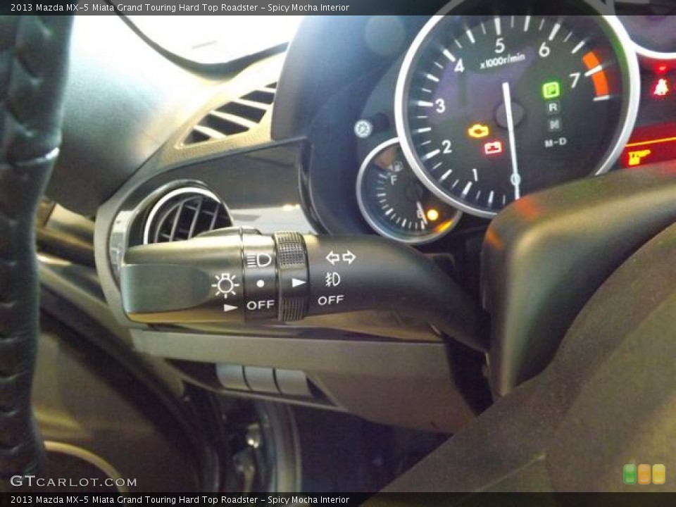 Spicy Mocha Interior Controls for the 2013 Mazda MX-5 Miata Grand Touring Hard Top Roadster #78994511