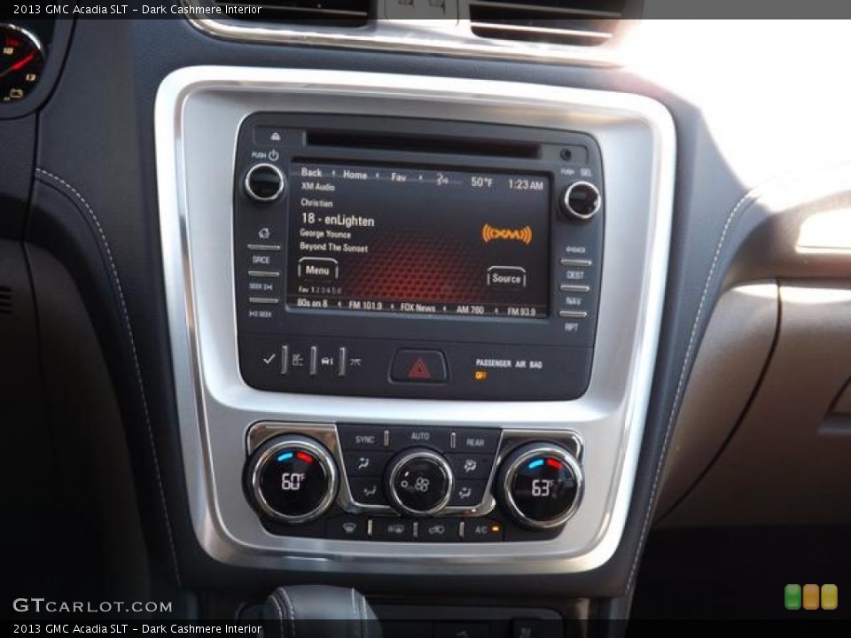 Dark Cashmere Interior Controls for the 2013 GMC Acadia SLT #78995359