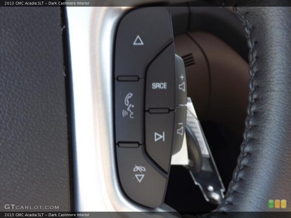 Dark Cashmere Interior Controls for the 2013 GMC Acadia SLT #78995366