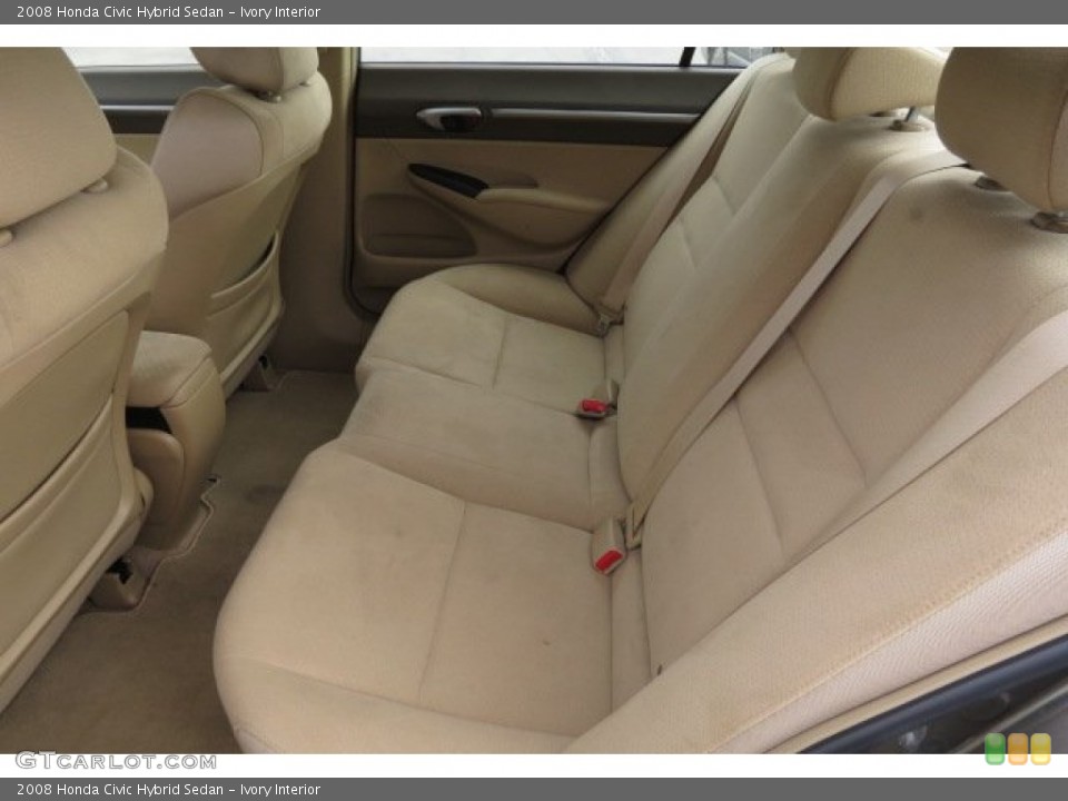 Ivory Interior Rear Seat for the 2008 Honda Civic Hybrid Sedan #78997738