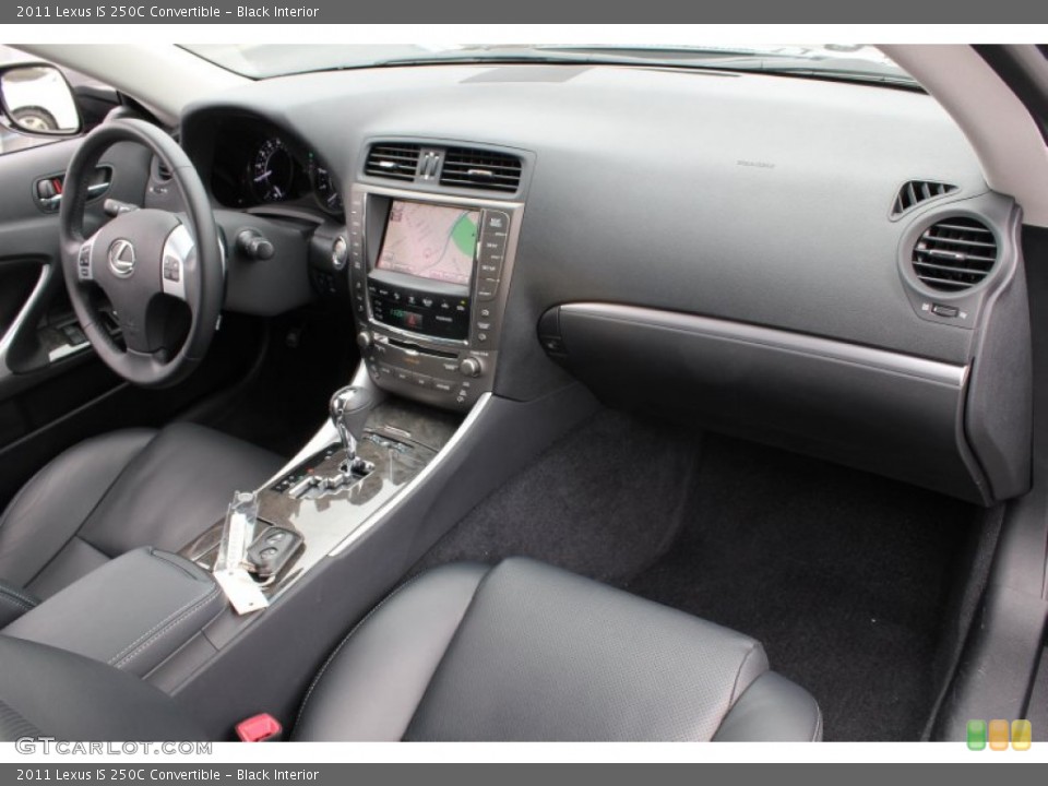 Black Interior Dashboard for the 2011 Lexus IS 250C Convertible #79002196