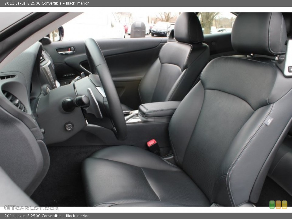 Black Interior Front Seat for the 2011 Lexus IS 250C Convertible #79002258
