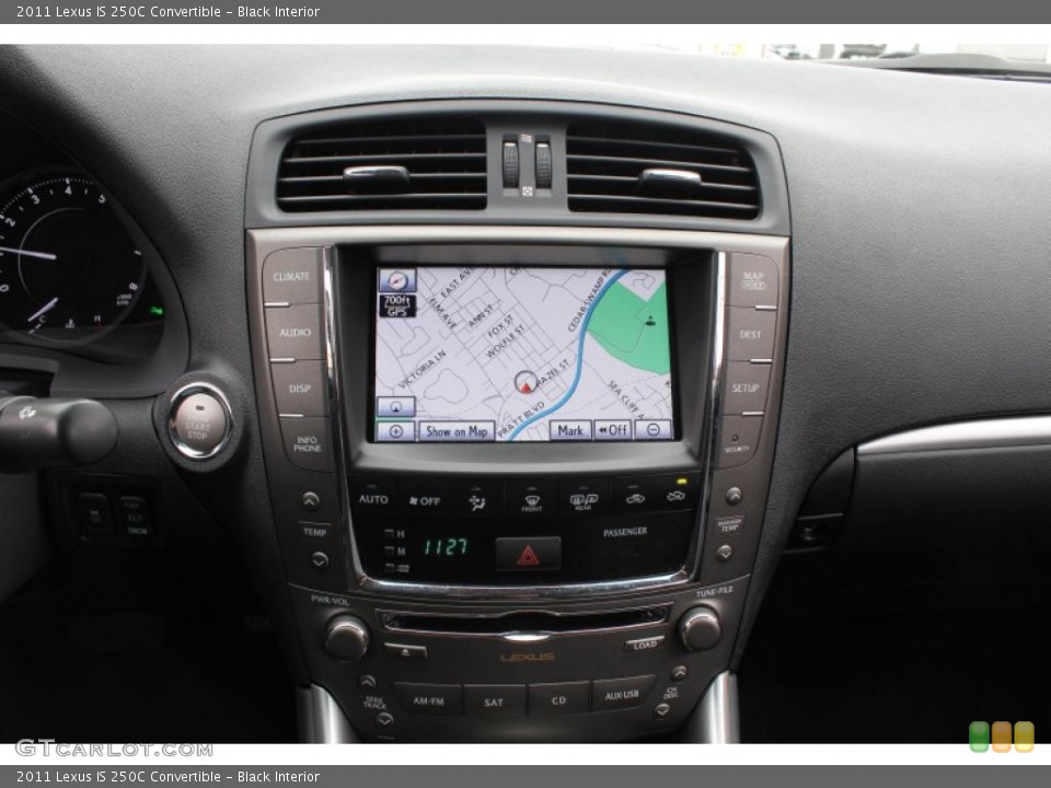 Black Interior Navigation for the 2011 Lexus IS 250C Convertible #79002284