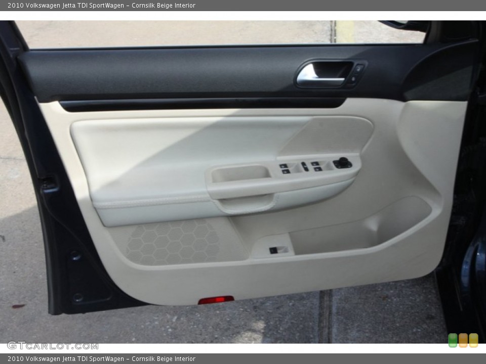 Cornsilk Beige Interior Door Panel for the 2010 Volkswagen Jetta TDI SportWagen #79004020