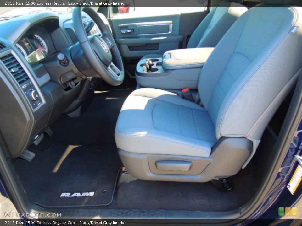 Black/Diesel Gray Interior Photo for the 2013 Ram 1500 Express Regular Cab #79005676