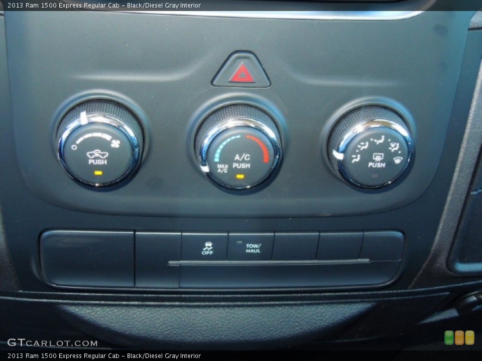 Black/Diesel Gray Interior Controls for the 2013 Ram 1500 Express Regular Cab #79005742