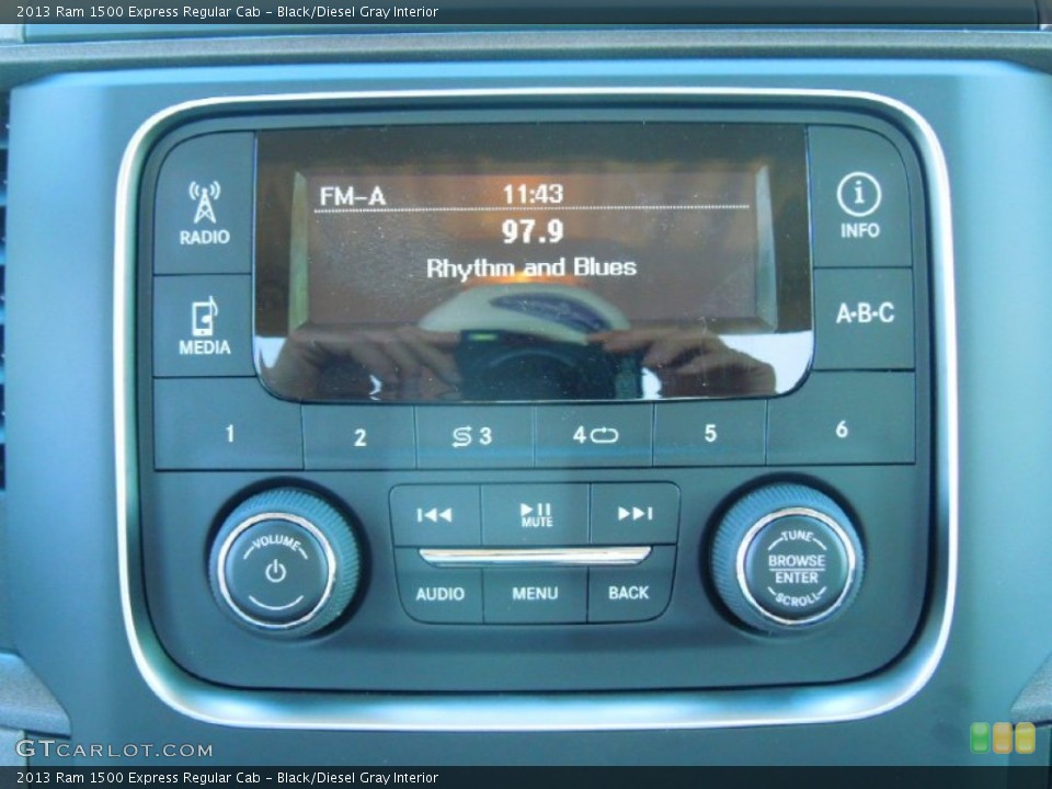 Black/Diesel Gray Interior Audio System for the 2013 Ram 1500 Express Regular Cab #79005766
