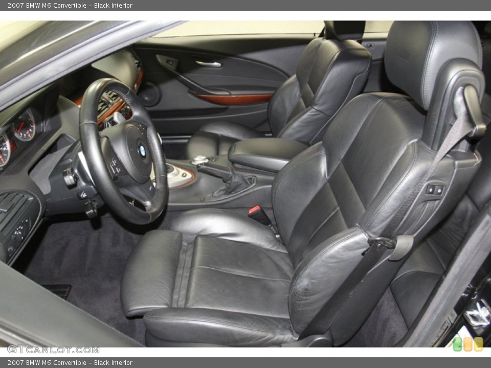 Black Interior Photo for the 2007 BMW M6 Convertible #79006565