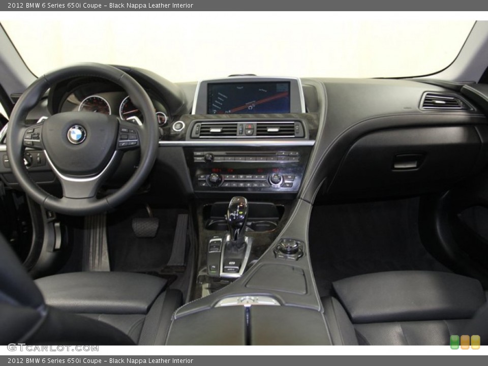 Black Nappa Leather Interior Dashboard for the 2012 BMW 6 Series 650i Coupe #79009239