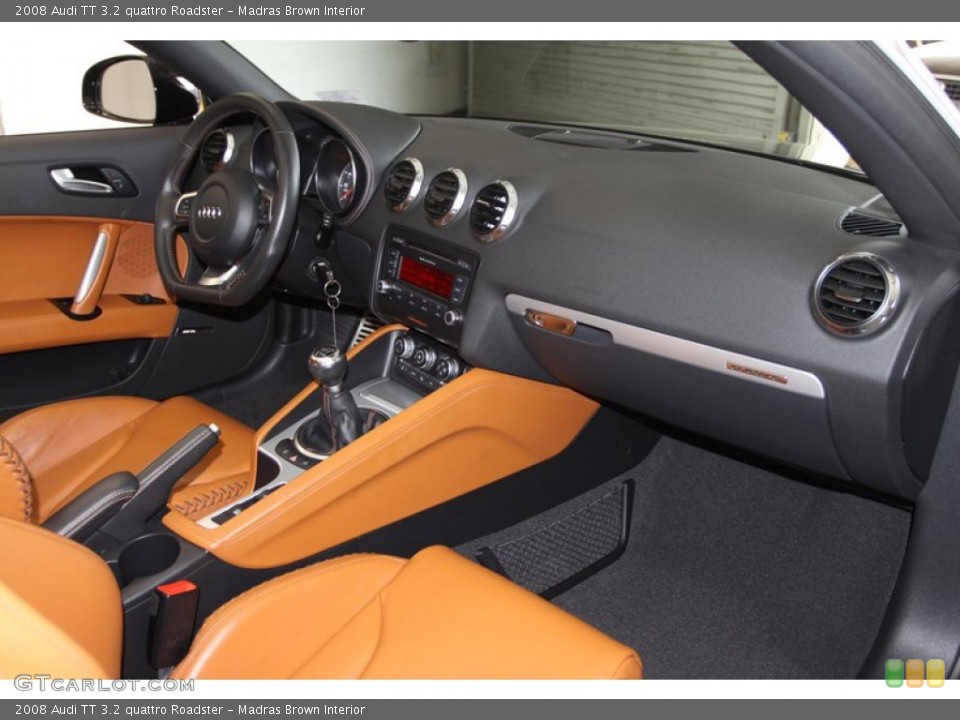 Madras Brown Interior Dashboard for the 2008 Audi TT 3.2 quattro Roadster #79010593